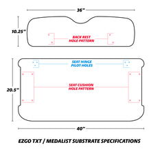 EZGO TXT Golf Cart Front Seat Complete Set: Max 5 Camouflage Sewn - IN STOCK NOW!